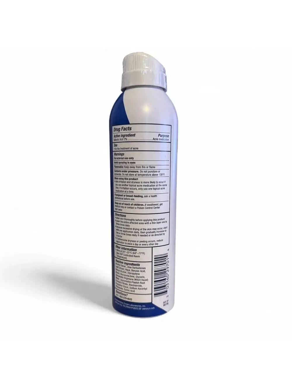 PanOxyl Acne Banishing Body Spray 2% Salicylic Acid - 6oz